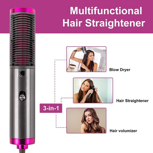 Dryer Portable Curler Straight Hair 3 In 1 Dryer Brush Styling Tool Hairdryer