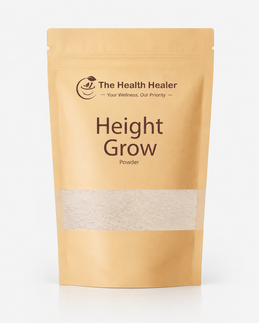 The Health Healer Height Grow Powder – 100% Natural Height Increase Supplement (60 Grams)