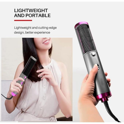 Dryer Portable Curler Straight Hair 3 In 1 Dryer Brush Styling Tool Hairdryer