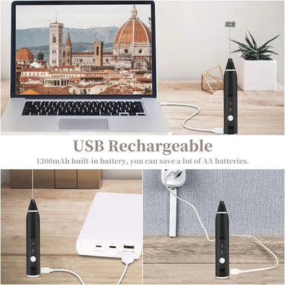 Rechargeable 2 in 1 Coffee & Egg Beater & Mixer Tool