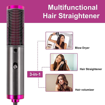 Dryer Portable Curler Straight Hair 3 In 1 Dryer Brush Styling Tool Hairdryer